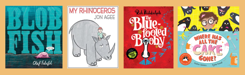 Cover shots of the 4 shortlisted titles in the Books for Younger Readers category