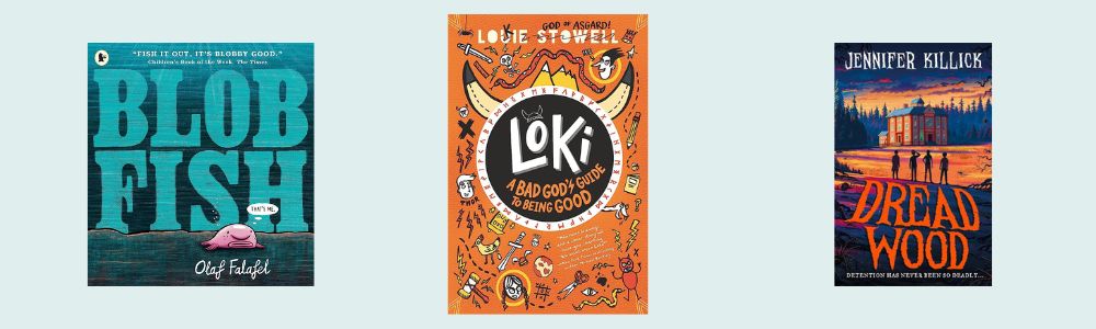 Cover shots of the three category winners for the Children's Book Award 2023