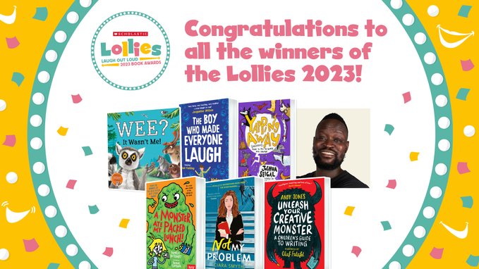 Cover shots of the winners of the Laugh Out Loud Awards 2023