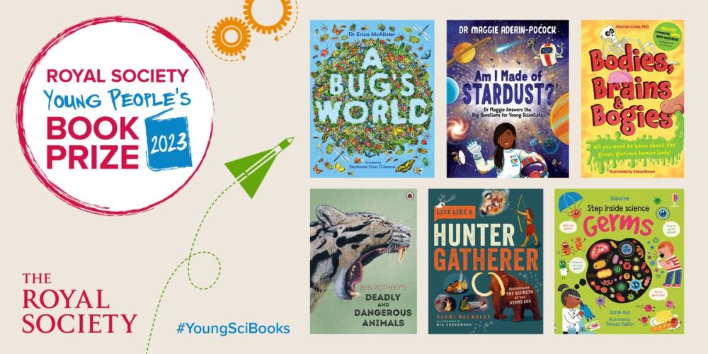 Cover images for the six titles shortlisted for the 2023 Young People's Book Prize