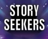 Logo for the Story Seekers oracy and creative literacy project for primary aged pupils.