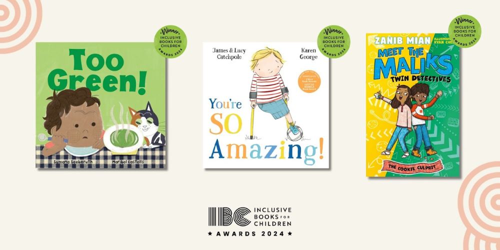 Cover shots of the three winning titles for the inaugural Inclusive Books for Children Awards