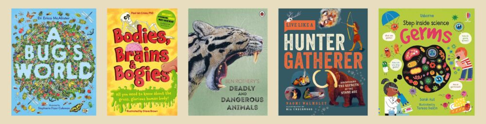 Cover shots of the five titles also shortlisted for the Young People's Book Prize 2023.