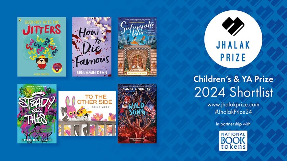 Cover images of the six titles shortlisted for the Jhalak Children & YA Prize 2024.