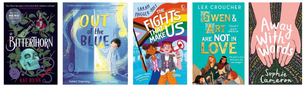 Cover shots of the four titles shortlisted for the Polari Children's and YA Prize 2024.