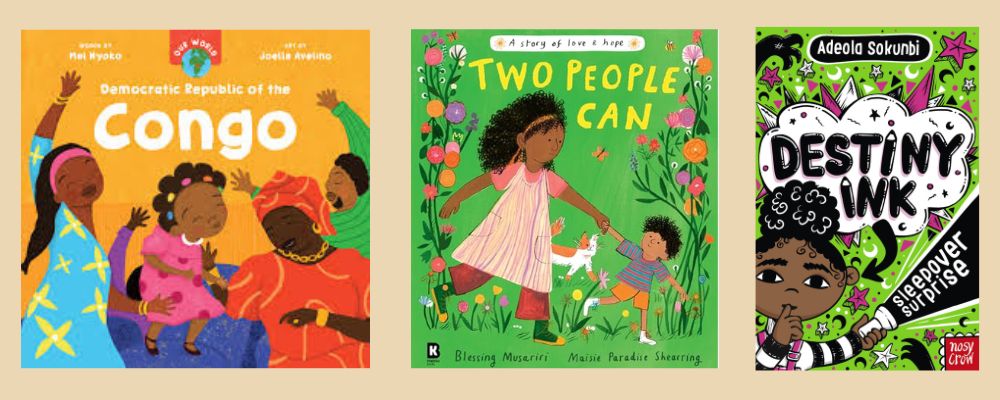 Cover shots of the three winners of the Inclusive Books for Childrens Awards 2025