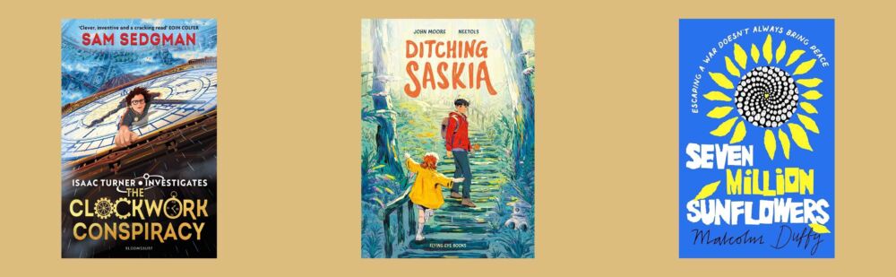Cover images of the three titles shortlisted for the FCBG Children's Book Awards 2025 in the Books for Older Readers category.
