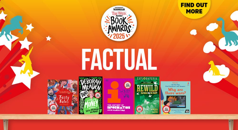 Cover shots of the 6 titles shortlisted for The Week Junior Book Awards - Factual category